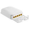YuLinca Estensore PoE Gigabit a 5 porte per esterni, 1 PoE in 4 uscite PoE, IEEE 802.3 af/at/bt Ripetitore PoE 90W con 10/100/1000Mbps, Interruttore Passthrough POE impermeabile per montaggio a parete
