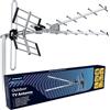 Berdsen DVBT2 Antenna con amplificatore interno 16 dB - Portata fino a 80 km - Antenna esterna esterna esterna - Filtro LTE - Full HD Ultra HD 4K