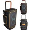 Hzycwgone Custodia Trasporto Cassa Portatile Borsa Robusta da Viaggio Cover per JBL Partybox 520 Speaker Wireless Bluetooth,Microfono,Treppiede & Accessori,Nero