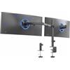 VIVO STAND-V038 - Supporto da scrivania per monitor Dual Ultrawide, resistente, completamente regolabile, supporta 2 schermi di computer fino a 38 e max 10 kg ciascuno, colore: nero