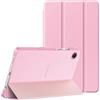 MoKo Cover per Samsung Galaxy Tab A11 8,7 2025/Galaxy Tab A9 8,7 2023, Custodia Rigida con Supporto Leggero per Tablet Samsung A11/A9, Due Angoli di Visualizzazione, Fiore Rosa