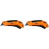 Beta - 1772M Cutter a lama retrattile di sicurezza fornito con 4 lame, profondità di taglio regolabile 0-25 mm e Lama con rientro automatico a molla, 017720040 (Confezione da 2)