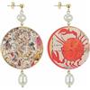 IN LEBOLE Lebole Orecchini Donna, Orecchini Donna Pendenti Eleganti e Leggeri, in Ottone Galvanizzato Oro con Pietre Naturali, Gioielli Artigianali Made in Italy, Regalo Donna dal Design Esclusivo