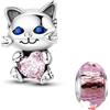 LNQOBU Charm Bead Ciondolo Donna Argento Sterling 925 è Adatto a Bracciali e Collane da Donna