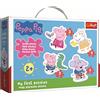 Trefl, Puzzle, Peppa Pig, da 3 a 6 Pezzi, 4 set, L'adorabile Peppa Pig, per Bambini dai 2 anni