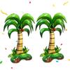 Huahuanghui 2 Palma gonfiabile hawaiano, decorazione palma di cocco, in piedi, 125 x 87 cm, per spiaggia tropicale, decorazione estiva per feste in piscina, attività in spiaggia