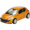Generisch Welly Modello Auto Compatibile con Peugeot 207 3 Porte Arancione 2006 - 2015 1/43 - 1/49 Metal Model Auto Die Cast