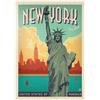 MyPuzzle.com MyPuzzle New York City: Lady Liberty, Poster D'epoca - Premium 1000 Pezzi Puzzle - MyPuzzle Collezione speciale di Anderson Design Group