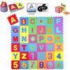 KIDUKU® Tappeto Puzzle 36 pezzi - Testato TÜV Rheinland - con numeri e lettere colorati in morbida gomma EVA resistente, isolante, lavabile - Tappeto da gioco per bambini