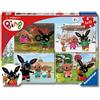 Ravensburger 051854 Bing, 4 Puzzle da 42 Pezzi per Bambini, Età Raccomandata 4+