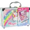 Nice Group - Magic Unicorn Case Make Up, Valigetta con Specchio e Set di Trucchi per Bambini