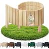 Floranica Bordura da giardino flessibile 30 x 100 cm naturale bordo prato recinzione giardino legno bordura arrotolata