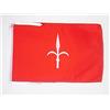 AZ FLAG BANDIERA TERRITORIO LIBERO DI TRIESTE 45x30cm - BANDIERINA FREE TERRITORY OF TRIESTE 30 x 45 cm cordicelle - AZ FLAG