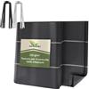 GARDENIX Telo anti-erbacce con 50 ancore 84 m² (4,2 m x 20 m) - Permeabile all'acqua 135 g/m² - Nero resistente ai raggi UV, tessuto anti-erbacce, tessuto per il terreno, tessuto sottoscocca