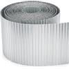 JonesHouseDeco Rotolo di bordura per prato da giardino in metallo zincato da 6 m, bordura per piante, stretta e ondulata, H10,16 cm, bordura perimetrale per aiuole, prati e vialetti fai da te K653F01
