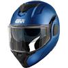 Givi Casco Moto Modulare P/J Givi X36 FIBRA Blu Opaco