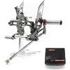 Arashi (Version2.0) Regolabile Pedane Arretrate Pedane Poggiapiedi per CBR650R CB650R CBR650F 2019-2025, Grigio Accessori Pedalino Posteriori Pedaline