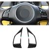 OYDDL 2 Pezzi Coprisedile Auto Adesivi per Volante in Fibra di Carbonio Compatibili con FIAT 500/500C (2007-2015)/500e (2009-2019) /Bravo/Grande Punto/Punto Evo/Punto Accessori