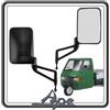 Piaggio KIT COPPIA DUE SPECCHIETTI SPECCHIO SPECCHI SPECCHIETTO RETROVISORI SINISTRO E DESTRO PER PIAGGIO APE TM 703 - APE 602 - APE POKER ORIGINALI PIAGGIO