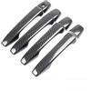 RTSMD Protezione Per Maniglia Portiera Esterna Per Citroen C3 Mk2, C3 Per Picasso Per Aircross 2010-2016 Maniglia Laterale Esterna(Nero)