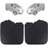 Inly Parts INLY Parafanghi protezione parafanghi paraspruzzi per destra e sinistra compatibile con Ford Transit Custom (2012->) Ford Transit Tourneo (2012->) 1915642 BK2116A267BC BK2116A267BC5JA