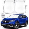 SHINEHOME Parasole per parabrezza auto per Honda CRV 2017 2018 2019 2020 2021 2022, parasole per parabrezza per CRV, visiera parasole pieghevole per il parabrezza anteriore, accessori auto interni UV Block per
