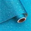 VaryPaper Carta da Parati Glitterata Blu Cielo 40cmx200cm Adesivi Decorativi per Mobili Pellicola Adesiva Decorativa Paillettes Scintillanti Carta da Parati Camera Letto Armadio Decorazioni per Feste