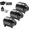 Caduola Telecamera Cat Eye, popolare telecamera domestica Cat-Eye, mini telecamera wireless WiFi 1080p HD, facile installazione, telecamera per visione notturna per casa, ufficio e auto, facile installazione