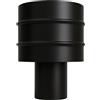 FORTUNATO Fumaiolo 4 Venti, Acciaio al Carbonio Verniciato Siliconico, Diametro 80 mm, Spessore 1,2 mm, per Stufa Pellet