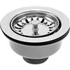 VGOL 114 mm in acciaio inox lavello da cucina cestello scolapasta valvola di scarico per 83 - 90 mm diametro lavello cucina accessori