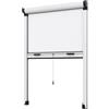TANIASHOP Zanzariera per Finestra a Rullo Verticale con Frizione Riducibile Tagliabile in Altezza e Larghezza Kit Fai da Te Telaio in Alluminio Rete Fibra di Vetro Anti insetti (Bianco, 100x170cm)