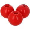 Othmro - Manopola a sfera interna diametro 12 mm, foro filettatura 40 mm, sfera di plastica rossa in bachelite, 3 pezzi