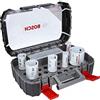 Bosch Professional Set di Seghe a Tazza in Metallo Duro Endurance for Heavy Duty Universal da 8 Pezzi (Ø 22 / 25 / 35 / 40 / 51 / 68 mm, Accessorio per Foratrice)