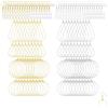 WUERKIYA Forniture per la creazione di gioielli, Ganci per orecchini ipoallergenici, Kit per orecchini da 200 pezzi, Include 40 ciondoli a goccia e 40 ciondoli rotondi, ganci, anelli aperti e chiusure per