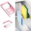 XILIMOR Porta Spugne Lavello Cucina, Portaspugne per Lavello Cucina Autoadesivo, 2 in 1 Porta Spugnette Lavandino Cucina da appendere, Acciaio Inox Porta Stracci Cucina, Oro Rosa