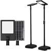 maolo Lampione LED Solare con Palo 2,6m e Telecomando | 290W 2900lm IP54 | Temperatura Luce Selezionabile 3000K/4000K/6500K | Faro Esterno Giardino Cortile Viale Senza Filo