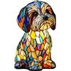 Generic Lampade per cani Corgi Lampade Pug Lampada Shih Tzu, Lampada da tavolo LED a tema animale domestico, Luce Schnauzer Luce Bassotto, Serie Art Night Light Cute Pet Dogs Theme LED Luci da tavolo (A)