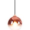 MZStech - Lampada a Sospensione Sferica di Vetro, Moderna, con colore sfumato