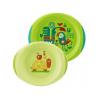 Chicco Set Piatto Fondo e Piano 12M+ Verde