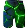 Loveternal Hawaiano Costume Uomo Estate Casuale Costumi Uomo Mare Stampa 3D Beer Boxer Mare Uomo Colorati Boardshorts M