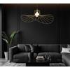 Illuminando SOMBRERO SOSPENSIONE SINGOLA IN METALLO NERO,ORO O BIANCO ORIGINALE LAMPADINA ATTACCO E27