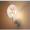Illuminando UVA APPLIQUE CON SFERA IN VETRO IRIDESCENTE E BASE IN 4 COLORI LAMPADINA ATTACCO G9 MODERNA