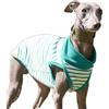 Generic T-shirt Per Cani A Righe Senza Maniche Per Cani Di Taglia Media, Gilet Estivo Traspirante Levriero Italiano Pullover In Cotone Leggero Per Camicia Whippet(M)