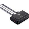 Level One LevelOne Switch KVM via Cavo 2 Porte HDMI USB 2.0 Nero