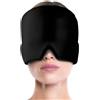 Kiuiom Cappello Mal Di Testa Gel,Cappello Per Emicrania Caldo/Freddo,Cuscinetto di Ghiaccio Sollievo dallo Stress Maschera,Cuffia Emicrania Caldo Freddo,Per Alleviare Occhi Gonfie E Sinus Stress,Kiuiom
