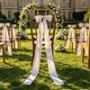 PANPANZZ Nastri Personalizzati per Matrimoni per I Posti Riservati - Nomi Personalizzati per La Madre della Sposa E dello Sposo - Fiocchi Decorativi per Le Sedie per La Cena di Prova E La Cerimonia