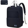 SPAHER Pieghevole Zaino Bagaglio a Mano 40x30x15cm British Airway Air France Zaino da Viaggio Aereo Scuola Piccolo Donna Uomo 20L Zainetto Porta PC 14 Pollici Impermeabile Travel Backpack, Blu