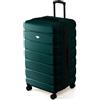 Flight Knight Valigia Baule 80 cm Bagaglio da Stiva Rigido in ABS per Viaggi Lunghi Grande Capacita Interna Ruote Spinner e Serratura TSA Approvata per la Maggior Parte delle Compagnie Aeree UK