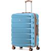 Flight Knight Valigia Media Leggera ABS Rigido 4 Ruote Approvata oltre 100 Compagnie easyJet British Airways Ryanair Jet2 Emirates Bagaglio da Stiva Grande 25 Pollici Robusta Leggera Viaggio