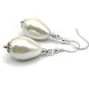 Generico Orecchini con Perle Bianche a Goccia e Argento 925 Italiano, Gioielli Moderni, Bijoux Artigianali, Regalo Festa della Mamma